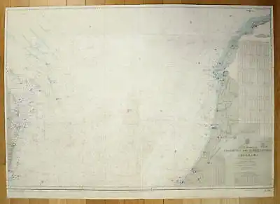 1948 North Sea England Netherlands Orfordness Scheveningen Terschellig map