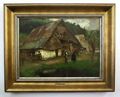 Josef Wopfner Gemälde Sarntheim signiert Ölgemälde Chiemsee painting signed