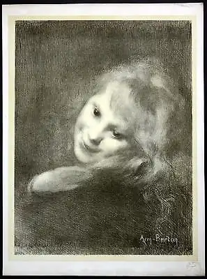 1897 Armand Berton Art Nouveau Jugendstil Lithographie Poster estampe Mod 120060