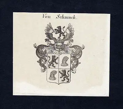 1820 Schmuck Wappen Adel coat of arms heraldry Heraldik Kupferstich engraving