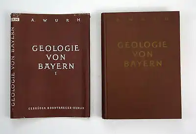 1961 Adolf Wurm Geologie von Bayern Frankenwald Münchberger Gneismasse Auflage 2