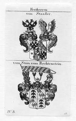 Von Staader - Stain zum Rechtenstein - Wappen coat of arms Heraldik heraldry Kup