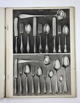 1925 Gottlieb Hammesfahr "Nirosta" Stahlwaren Solingen Besteck Katalog Messer