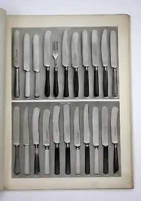 1925 Gottlieb Hammesfahr "Nirosta" Stahlwaren Solingen Besteck Katalog Messer