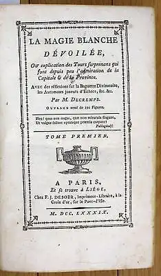1789 Sammelband conjuring books Zauberbücher Zauberbuch magic magie