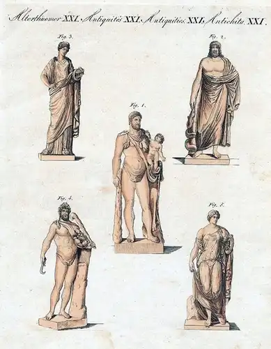 1800 - Griechen Römer Götter Antike Kupferstich Bertuch