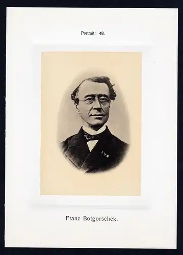 1905 Franz Botgorschek Flötist flutist Wien Österreich Flöte flute Portrait