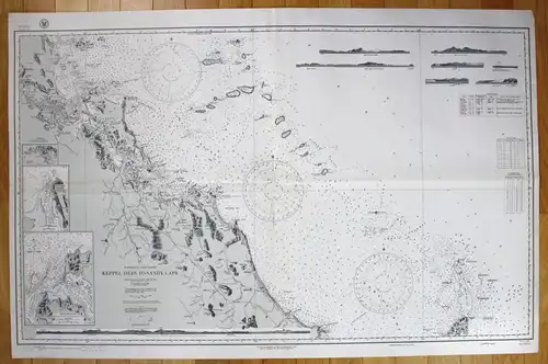 1943 Australia - East Coast - Keppel Isles to Sandy Cape Australien map