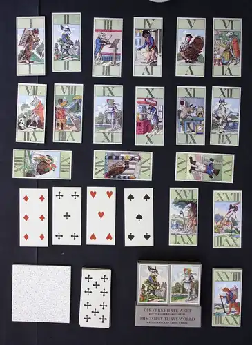 Die Verkehrtewelt Tarockspiel 1982 Tarot Kartenspiel Faksimile playing cards