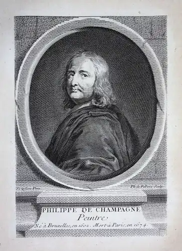 18. Jh Philippe de Champaigne Maler painter peintre gravure Kupferstich Portrait