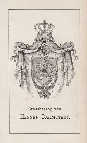 1840 Darmstadt Hessen Deutschland Germany Wappen Heraldik coat of arms Adel