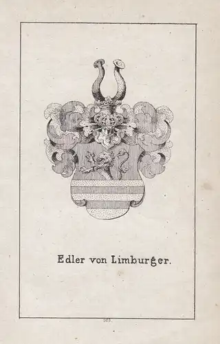 Ca. 1840 Limburg Wappen heraldry Heraldik coat of arms Adel