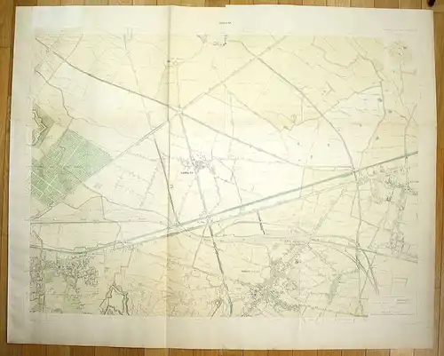 1895 Bobigny Pantin Merlan Bondy Noisy-le-Sec plan de la ville city map Paris