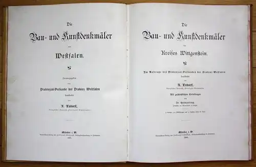 1903 Ludorff Die Bau- und Kunstdenkmäler des Kreises Wittgenstein Westfalen