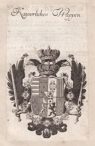 1750 Kaisertum Österreich Austria empire Adel Wappen coat of arms Kupferstich