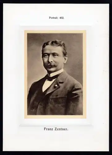 1905 Franz Zentner Flötist flutist Deutschland Germany Flöte flute Portrait