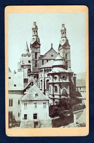 Ca. 1870 Trier Dom Ansicht original Foto photo CDV