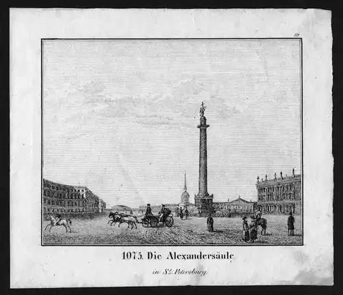 1830 - St. Petersburg Russia Russland Lithographie Lithograph