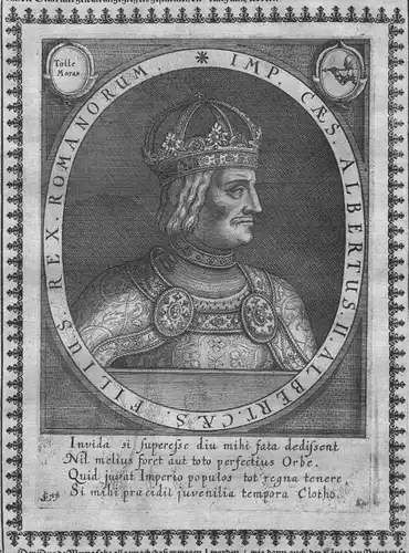1640 - Albrecht II Kaiser König Portrait Kupferstich engraving