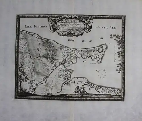 1696 - Nyborg Dänemark Danmark Denmark Kupferstich engraving Pufendorf