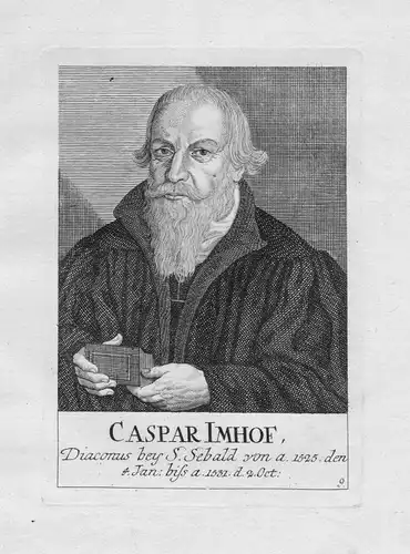 18. Jh. Caspar Imhof Diakon Theologe St. Sebald Sebalduskirche Nürnberg Portrait