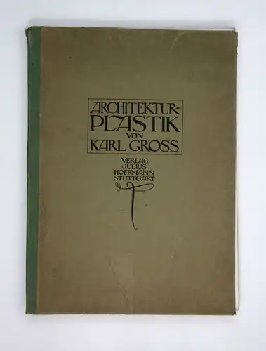 1913 Architektur-Plastik von Karl Gross. Architektur Architekt Kunst Künstler
