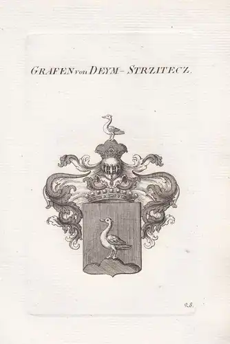 Deym Strzitecz Böhmen Bohemia Uradel Wappen coat of arms Heraldik heraldry 1820