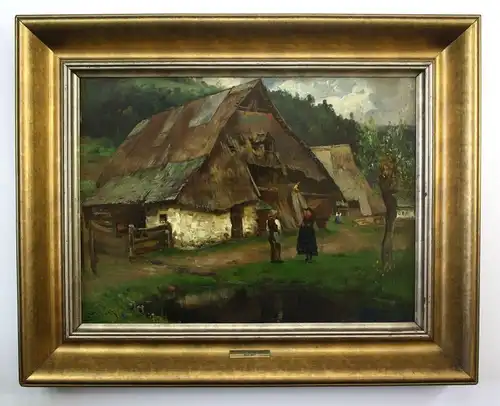 Josef Wopfner Gemälde Sarntheim signiert Ölgemälde Chiemsee painting signed