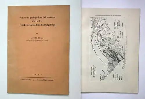 Wurm Führer zu geologischen Exkursionen Frankenwald Fichtelgebirge 1957 Geologie
