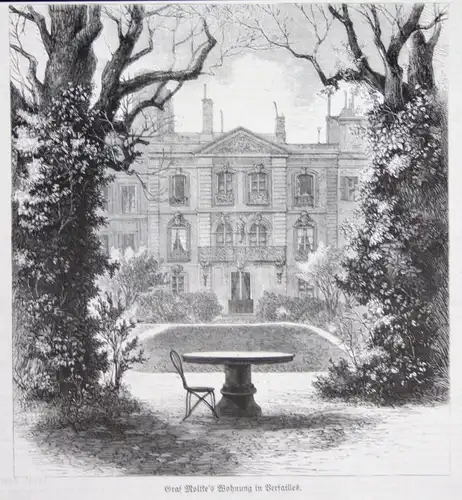 1871 Versailles Paris France Frankreich Original Holzstich woodcut gravure