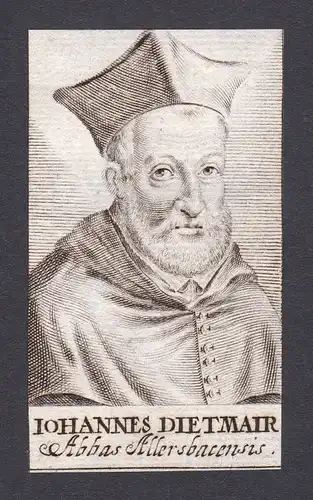 17. Jh. Johannes Diethmaier theologian Theologe Allersbach Portrait Kupferstich