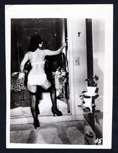 1960 Unterwäsche lingerie Erotik nude vintage Dessous pin up photo Foto back