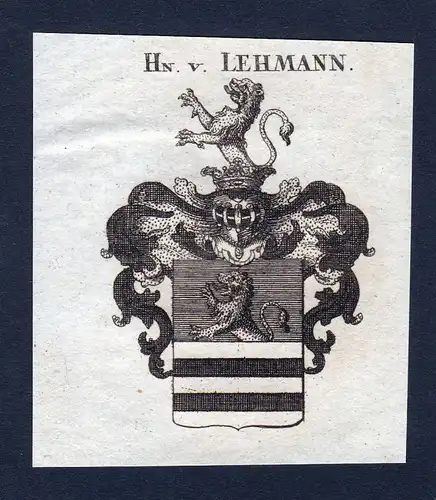 1820 Helffreich Württemberg Wappen Adel coat of arms Kupferstich engraving