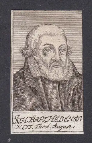 17. Jh. - Johann Baptist Hebenstreit / Theologe Augsburg Portrait Kupferstich