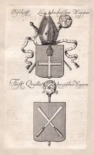 Lübeck Schleswig-Holstein Quedlinburg Sachsen-Anhalt Adel Wappen coat of  157099