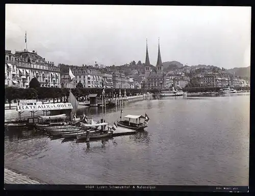 1900 Luzern Lucerne Quai Schweiz Suisse Fotografie Fotographie photography