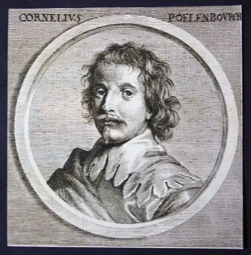 1700 Cornelis van Poelenburgh Maler painter Barock Kupferstich etching Portrait