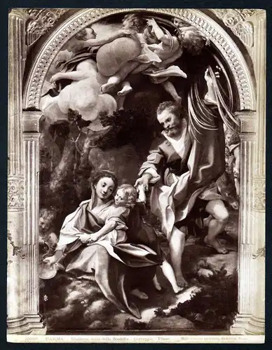 Ca. 1880 Madonna delta della Scodella Correggio Parma albumen Foto photo vintage