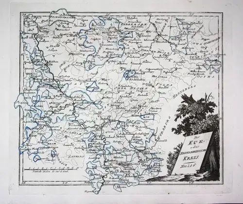 1790 Mainz Mannheim Heidelberg rhein Köln Fritzlar Fulda Karte Reilly