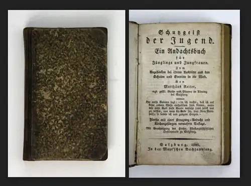 1828 Reiter - Schutzgeist der Jugend - Gebetbuch Jungen Mädchen Salzburg
