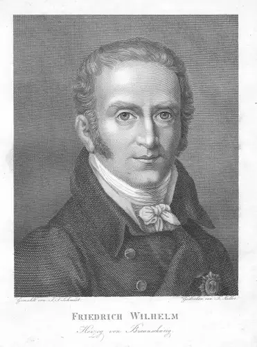 1820 Friedrich Wilhelm Braunschweig-Wolfenbüttel Herzog Portrait Müller Schmidt