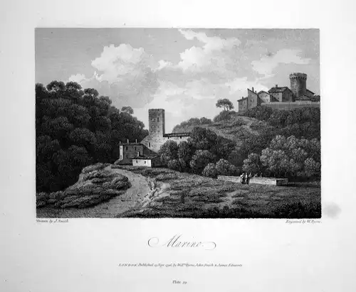 1796 San Marino veduta Italia acquaforte insicione Kupferstich engraving stampa