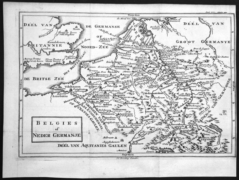 1725 Zeeland Niederlande Netherlands Halma Kupferstich ...