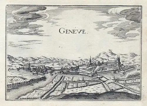 1630 Geneve Genf Schweiz gravure estampe Kupferstich Tassin 146356