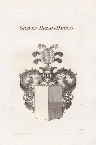 Hrzan von Harasov Böhmen Bohemia Wappen coat of arms Heraldik heraldry ca.1820