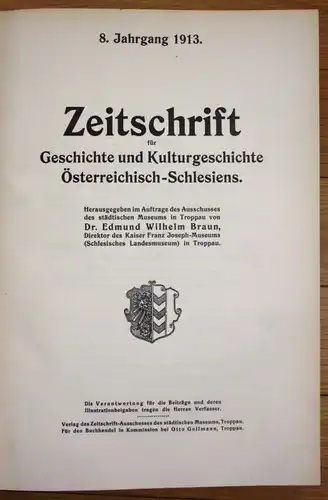 Zeitschrift für Geschichte und Kulturgeschichte. Österreich-Schlesiens. 1.-13. J
