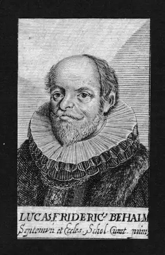 1680 - Lukas Friedrich Behaim Jurist lawyer Nürnberg Kupferstich Portrait