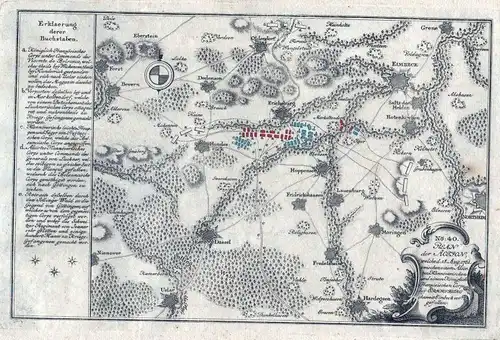 1770 Bevern Dassel Stadtoldendorf Einbeck Hardeysen Karte map Kupferstich Karte
