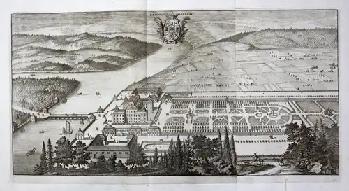 1710 - Ericsberg slott Katrineholm Södermanland Kupferstich Dahlberg engraving