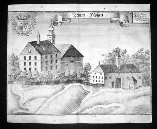 1720 - Kloster Moosen Dorten Oberbayern Kupfer Wening